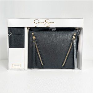Jessica Simpson Black Cross Body Hand Bag with Pouch Card Brand New with Tag